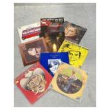 9 Record Albums - Rod Stewart, Commander Cody,
