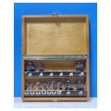 Box of Mastercraft Router Bits