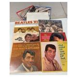 5 The Beatles Record Albums and 4 The Dean Martin