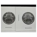 2017 Stanley Cup Quarters - 2 removed from mint