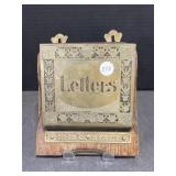 Antique Brass Letter Holder