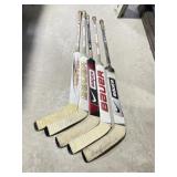 5 Ice Hockey Goaltender Sticks Adult Some