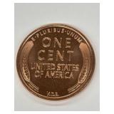 1909s VDB Lincoln Wheat Copper Cent 1oz