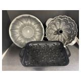 2 Cake Pans and Bundt Pan