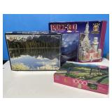 4 Puzzles - Puzz-3D, 2x 1000pc, 750pc
