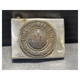 German / Bavarian Wwi Era Belt Buckle:  ' Gott