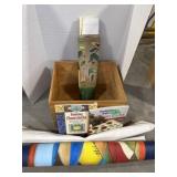 Crate With Canvas Floorcloths