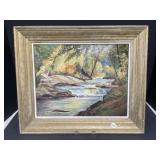 Framed Oil Painting - Unsigned - Landscape