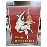 Large Pasta Clown Framed Poster 24 x 32 '