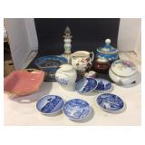Tray, China, Decanters, Covered Bowls, Pitcher,