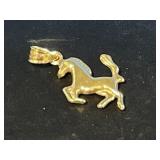 10 Kt Gold ' Frisky Pony ' Pendant