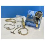 5 Vintage Ladies Watches / Cuff Watch in Box