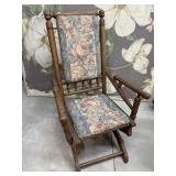 1880s Victorian Rocking Chair - loose arms