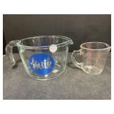 2 Pyrex measuring Cups - 4 cup and 1 Cup