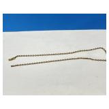 Goldtone Metal Chain Link Necklace - end clip