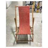 Vintage Low To Ground Folding Chair