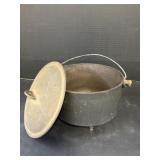 Cast Iron Footed Pot with Lid