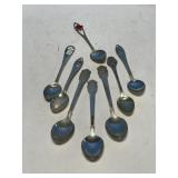 Box of Various Travel-4H Teaspoons