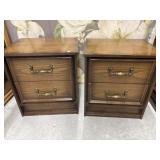 Pair of Norbec Night Tables 20.5 x 16.5 x 23 ' T