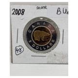 2008 Canadian $2 Silver - Led - Bu