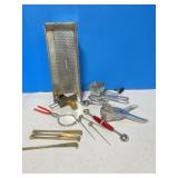 Vintage Kitchen Items and Wall Hooks