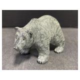 Inuit Soapstone Polar Bear Carving