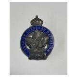 Sterling Silver & Blue Enamel WWI Canadian