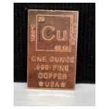 1 oz Copper Bar