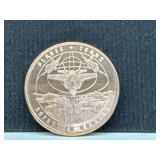 1 oz Copper Round - Planes & Tanks Design
