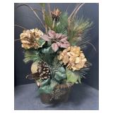 Artificial Flower Arrangement in Basket