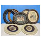 7 Oval Frames - With & Without Glass - Some Have