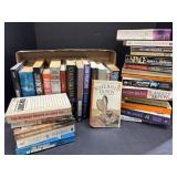 Tray and Box of Misc. Books