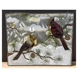 Stained Glass Suncatcher - Cardinals