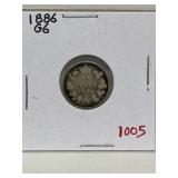1886 Cdn Silver 10 Cents - G6