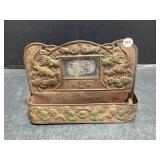 Metal Wall Pocket with Mirror