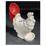 Ceramic Rooster with Measuring Spoon Tail