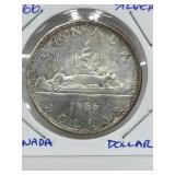 1966 Cdn Silver Dollar