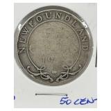 Nfld Silver 50 Cent Coin 19**