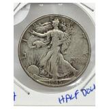 1945 Usa Silver Half Dollar