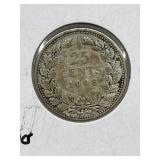 1906 Neth 25 Cents