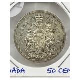 1963 Cdn Silver 50 Cent