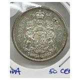 1964 Cdn Silver 50 Cent