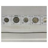 5 Coins-1914, 1957 Switz 1 Franc, 1925 Austria 1
