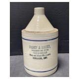 Ricney & Hickey Stoneware Jug, 10.5 ' tall