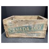Canada Dry Wooden Crate, 17.5 x 11 x 9 '