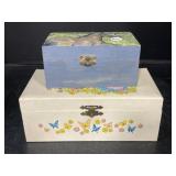 Vintage Ballerina Jewelry Box & Horse Trinket Box