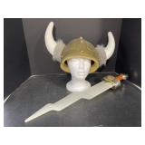 Plastic Viking Hat & Sword