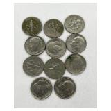 U S A 10 Cent Coins- See List In Pictures