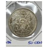 1965 Cdn Silver 50 Cent