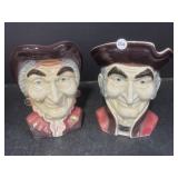 Royal Copley Colonial Man & Woman Wall Pockets